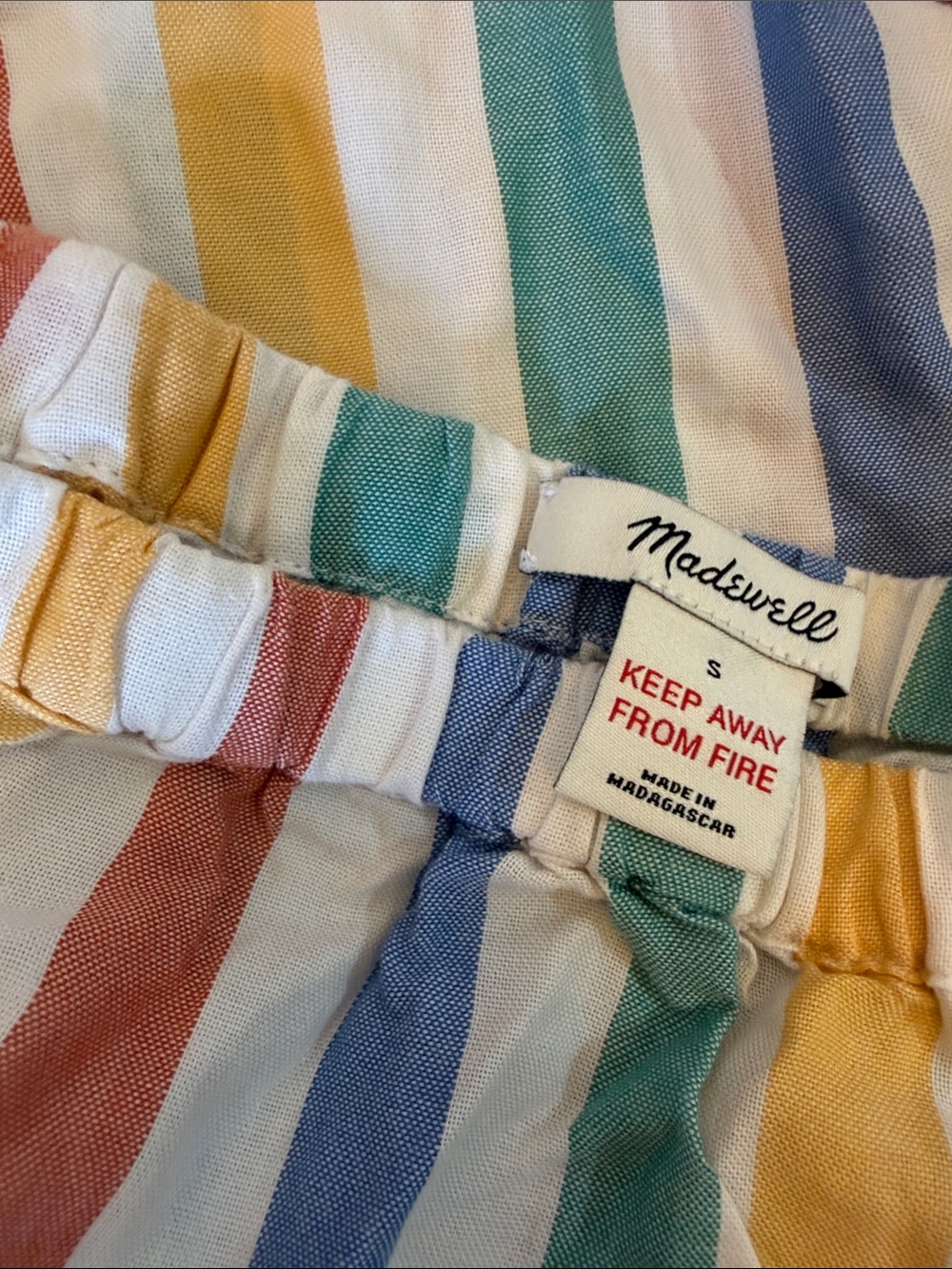 Madewell Striped Cotton Pajama Set in Multicolor Pastels - Picture 3 of 11